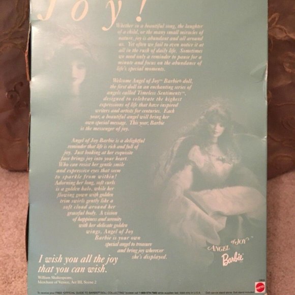 Mattel Collector 1998 Barbie Angel Of Joy Timeless Sentiments  First In A Series - Picture 11 of 12